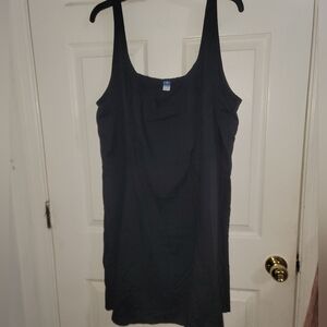 Old Navy Black Sleeveless Dress With Front Pockets
